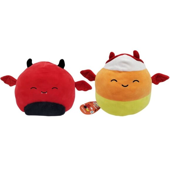 Squishmallows Flip A Mallows Dante Carah 8" Halloween Reversible Devil Plush NWT - Picture 1 of 6